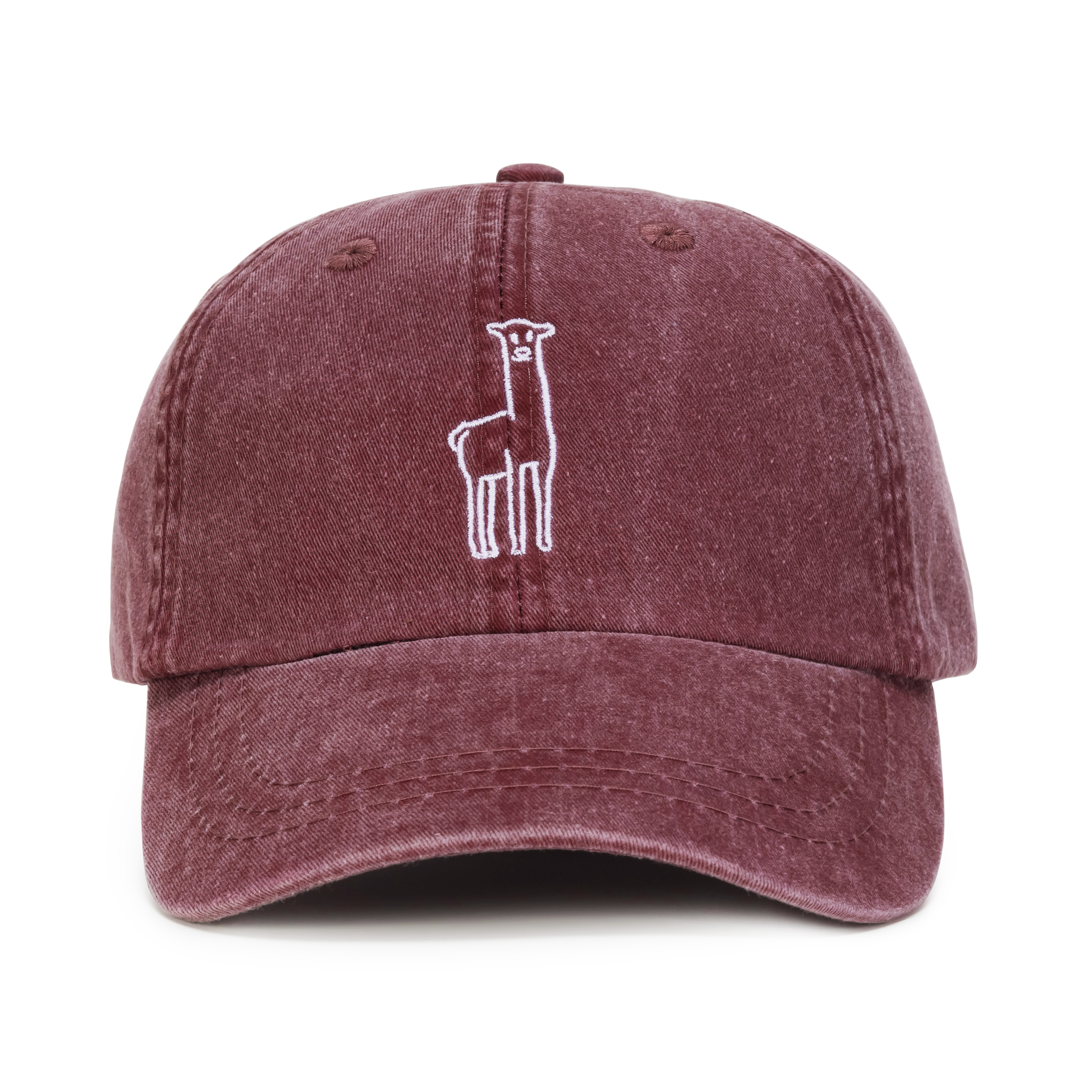 Fluff Embroidered Alpaca Logo Baseball Hat