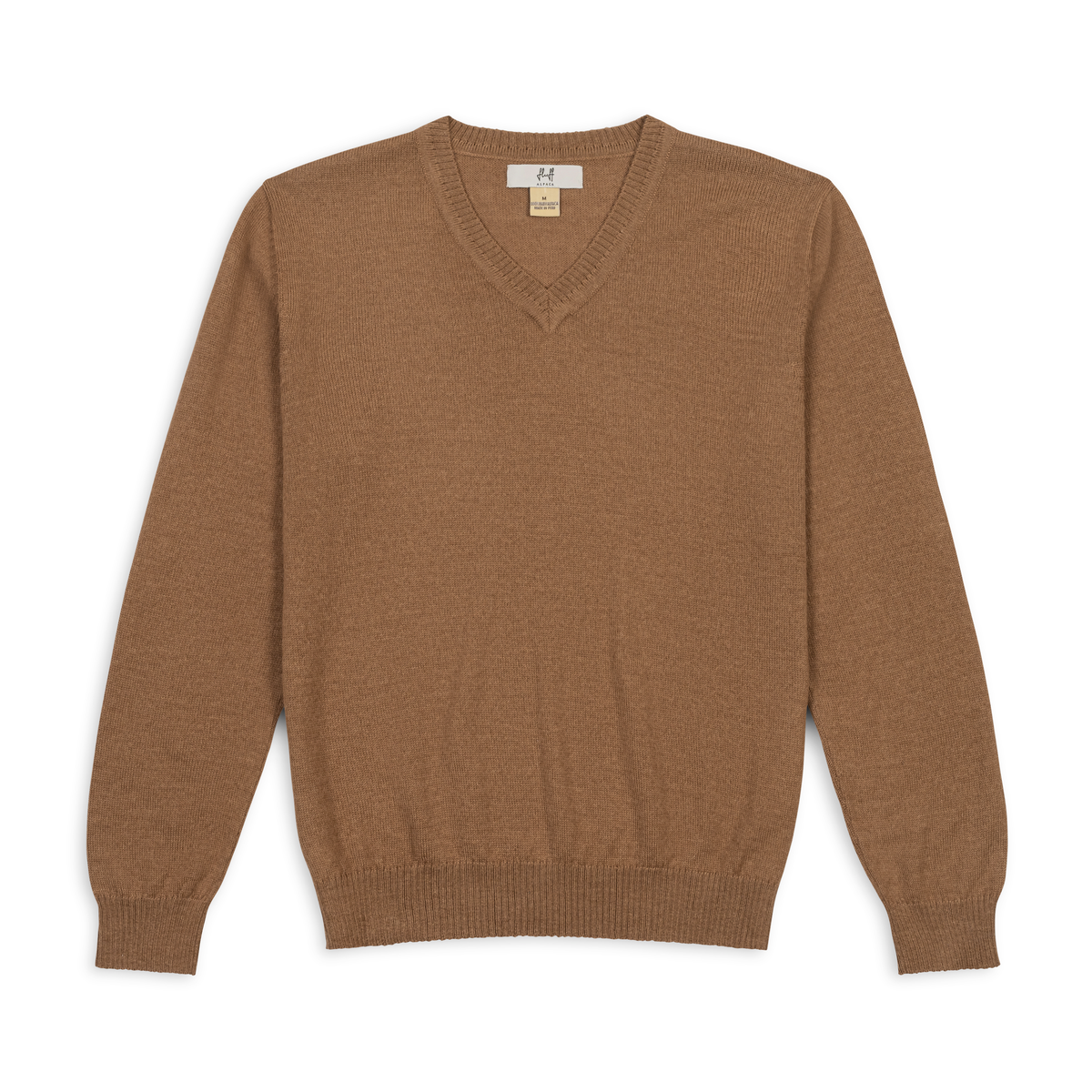 Fluff Alpaca Classic V-Neck 100% Baby Alpaca Sweater | Fluff Alpaca