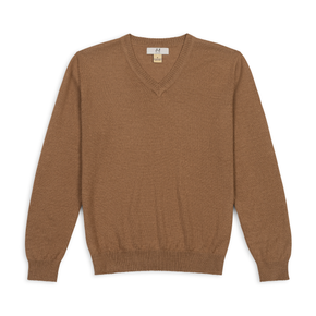 Fluff Alpaca Classic V-Neck Baby Alpaca Sweater