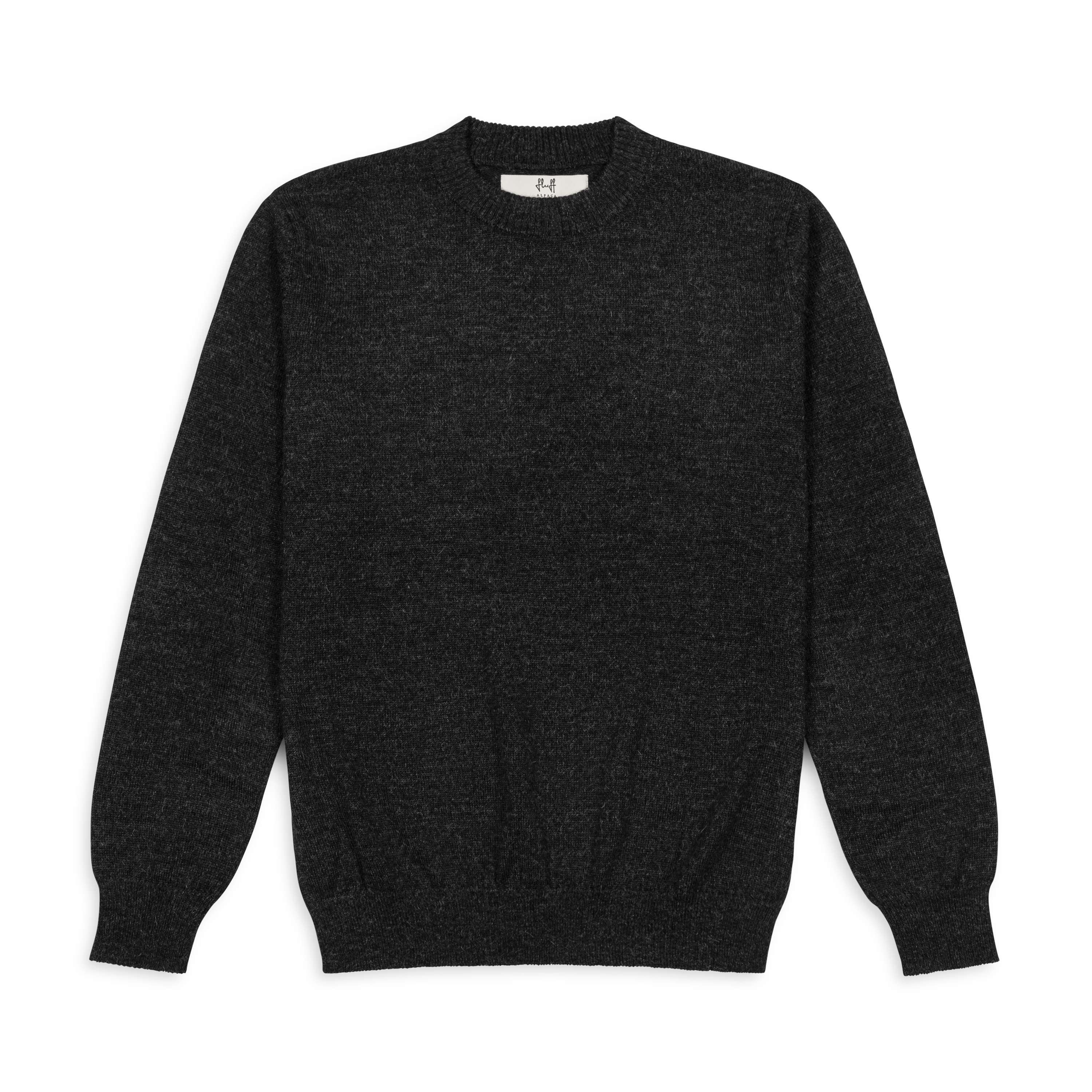 Men's Classic Crewneck 100% Baby Alpaca Sweater | Fluff Alpaca