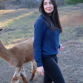 Fluff Women's Overlook Raglan Baby Alpaca Crewneck