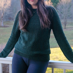 Fluff Women's Overlook Raglan Baby Alpaca Crewneck