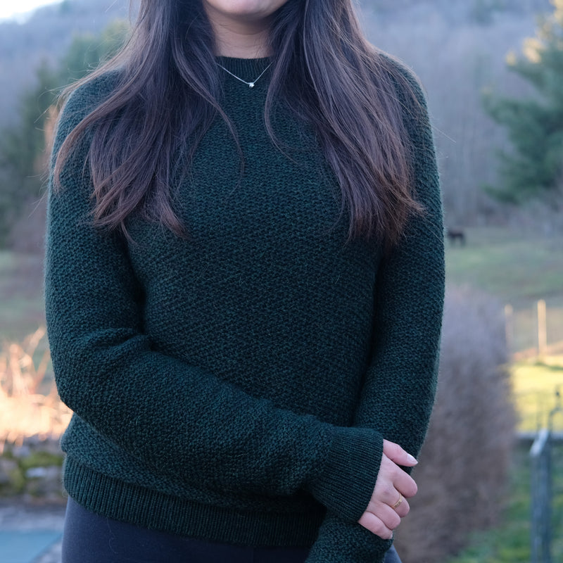 Fluff Women's Overlook Raglan Baby Alpaca Crewneck