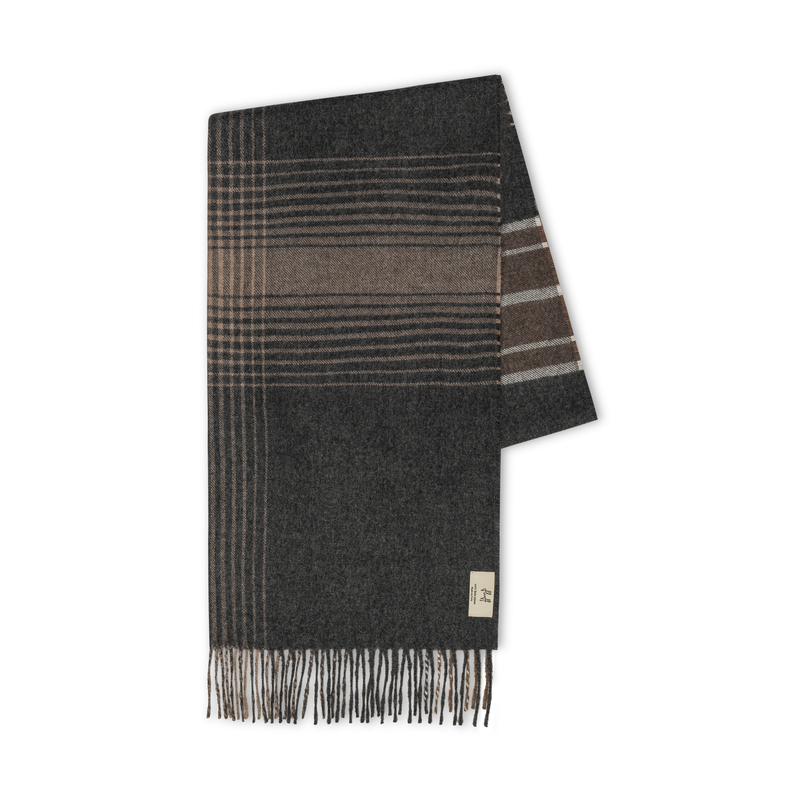 Fluff Alpaca Plaid Baby Alpaca Scarf