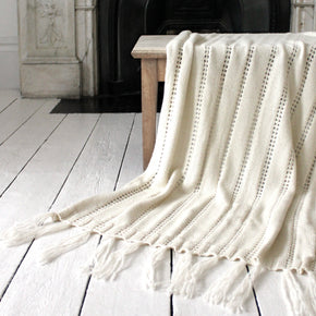 Helen Howe Handmade Stitched Stripe Throw