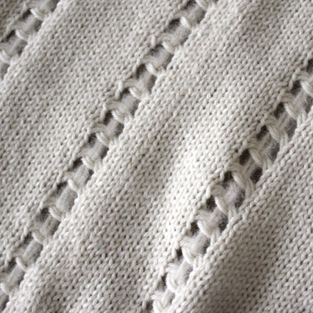 Helen Howe Handmade Stitched Stripe Throw