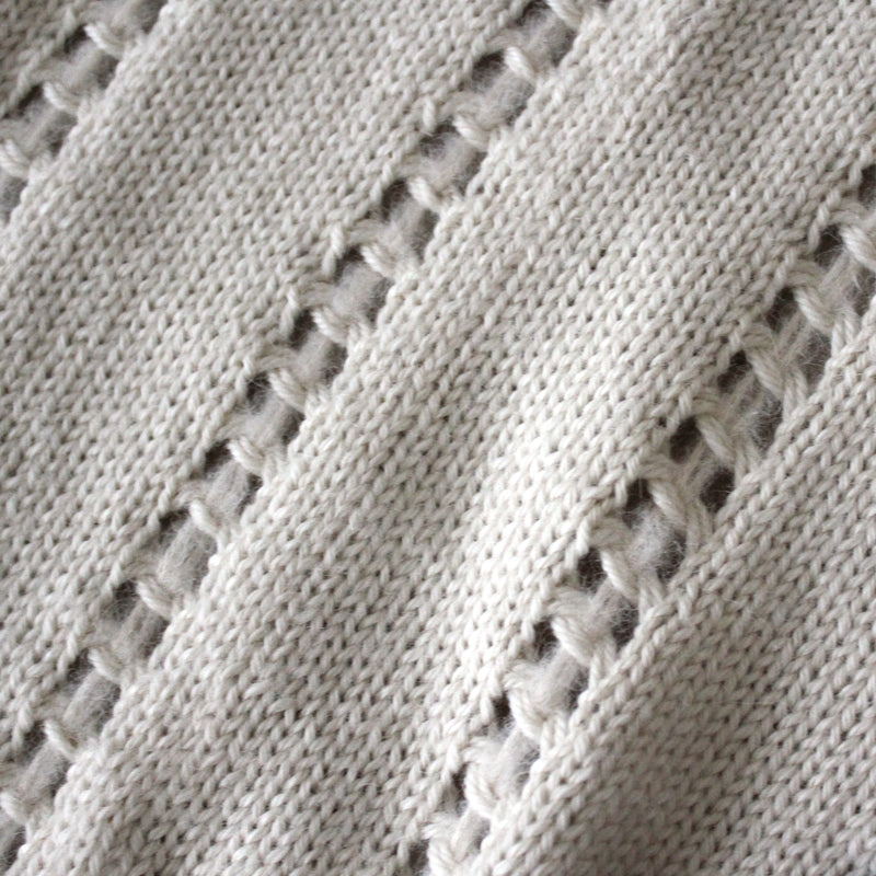 Helen Howe Handmade Stitched Stripe Throw