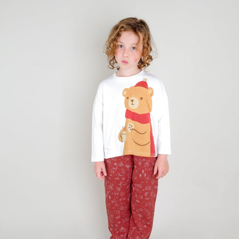 Red Caribou Children's Long-Sleeved T-Shirt