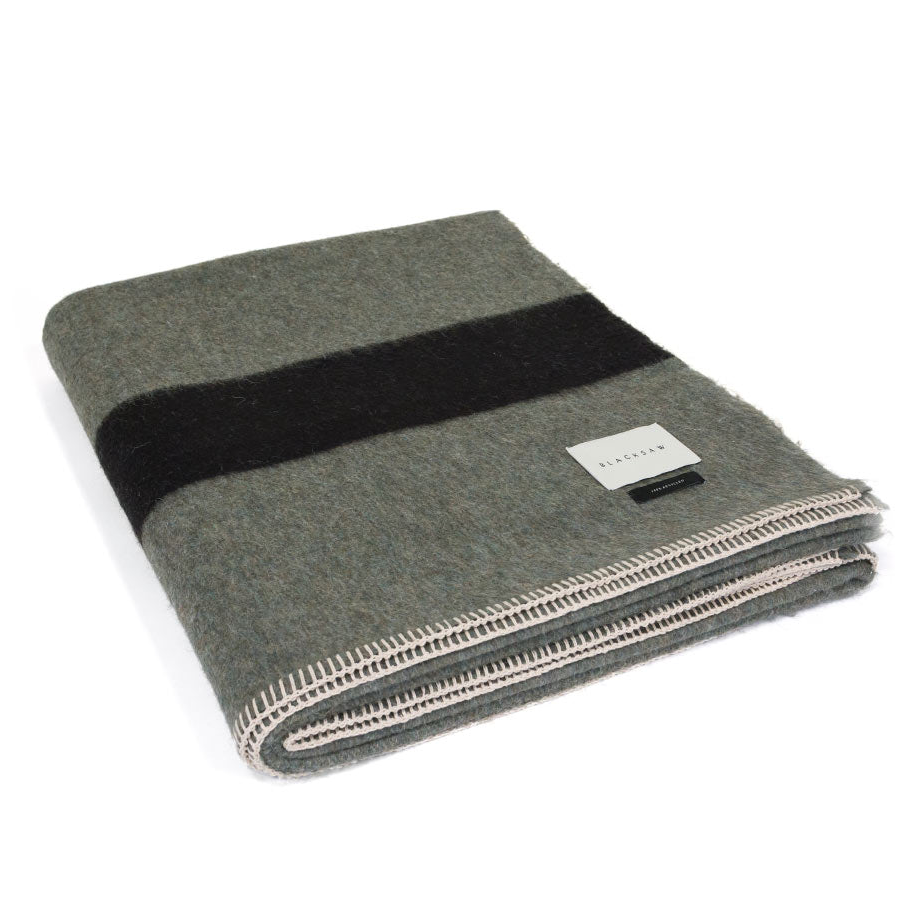 Blacksaw Siempre Recycled Blanket - Surplus | Fluff Alpaca