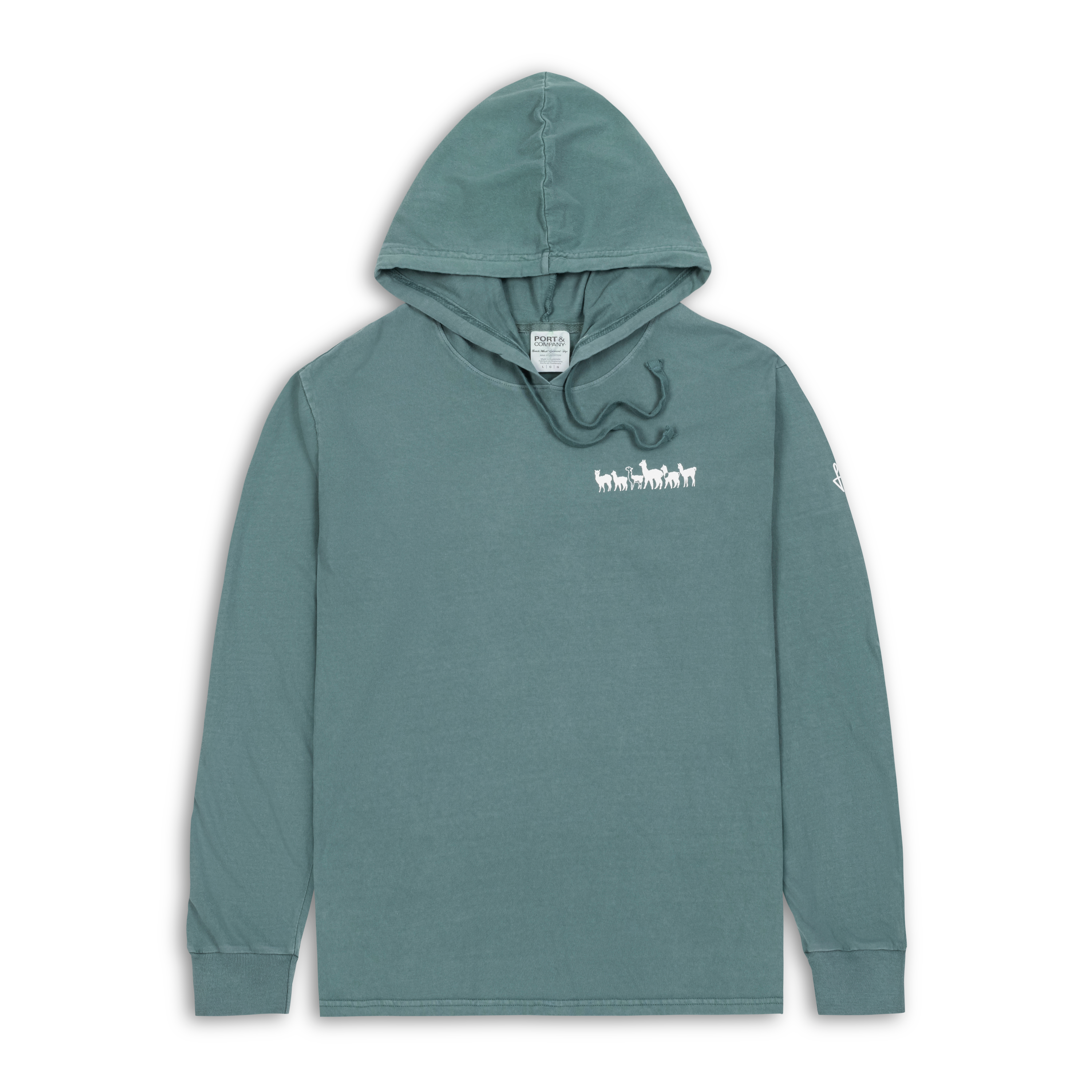 Fluff Alpaca Parade Hooded Long-Sleeved Tee