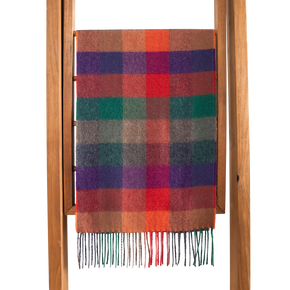 Fluff Alpaca Plaid Baby Alpaca Scarf