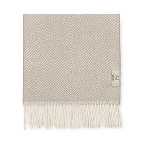 Fluff Diamond Pattern Baby Alpaca Scarf