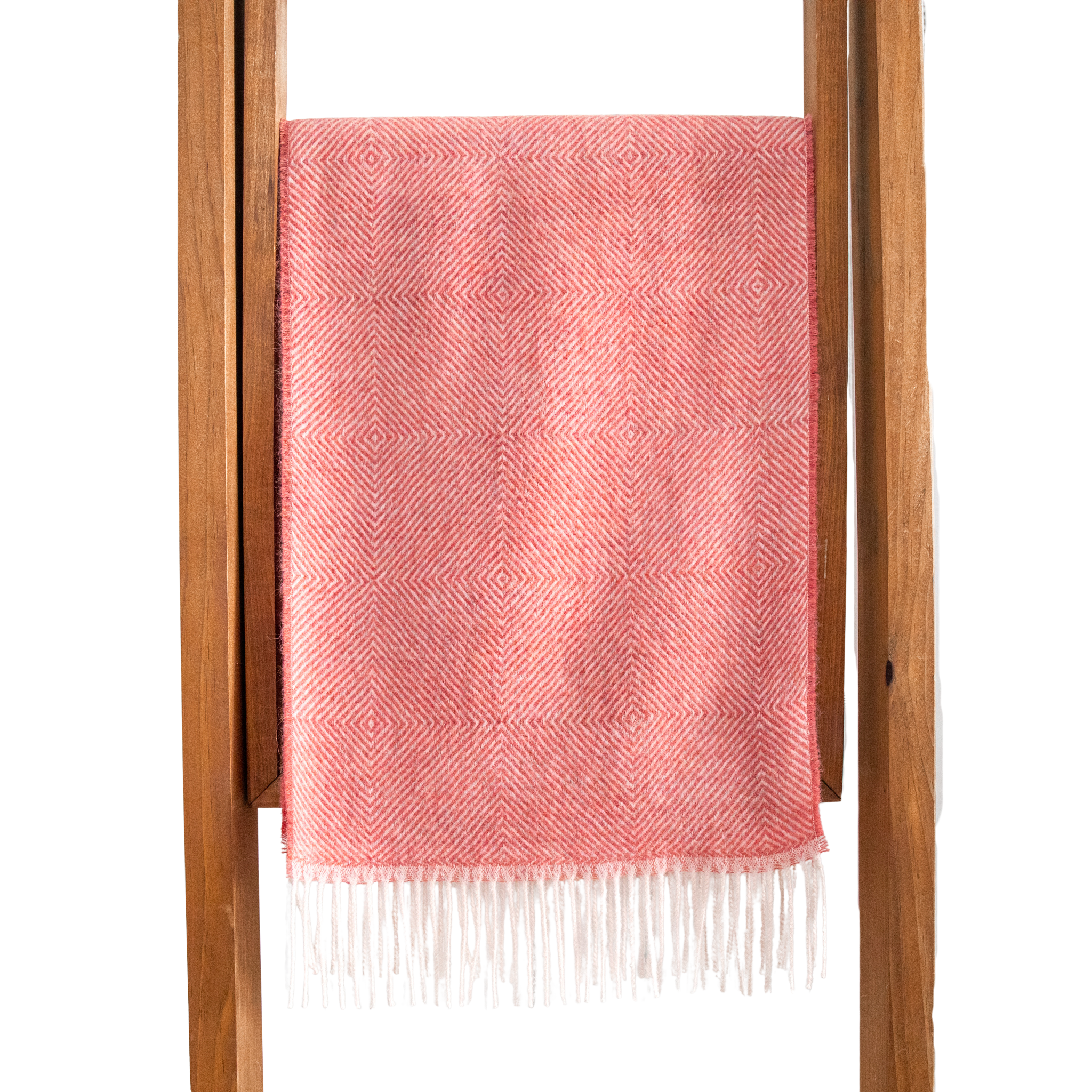 Diamond Pattern Baby Alpaca Scarf