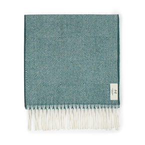 Fluff Diamond Pattern Baby Alpaca Scarf