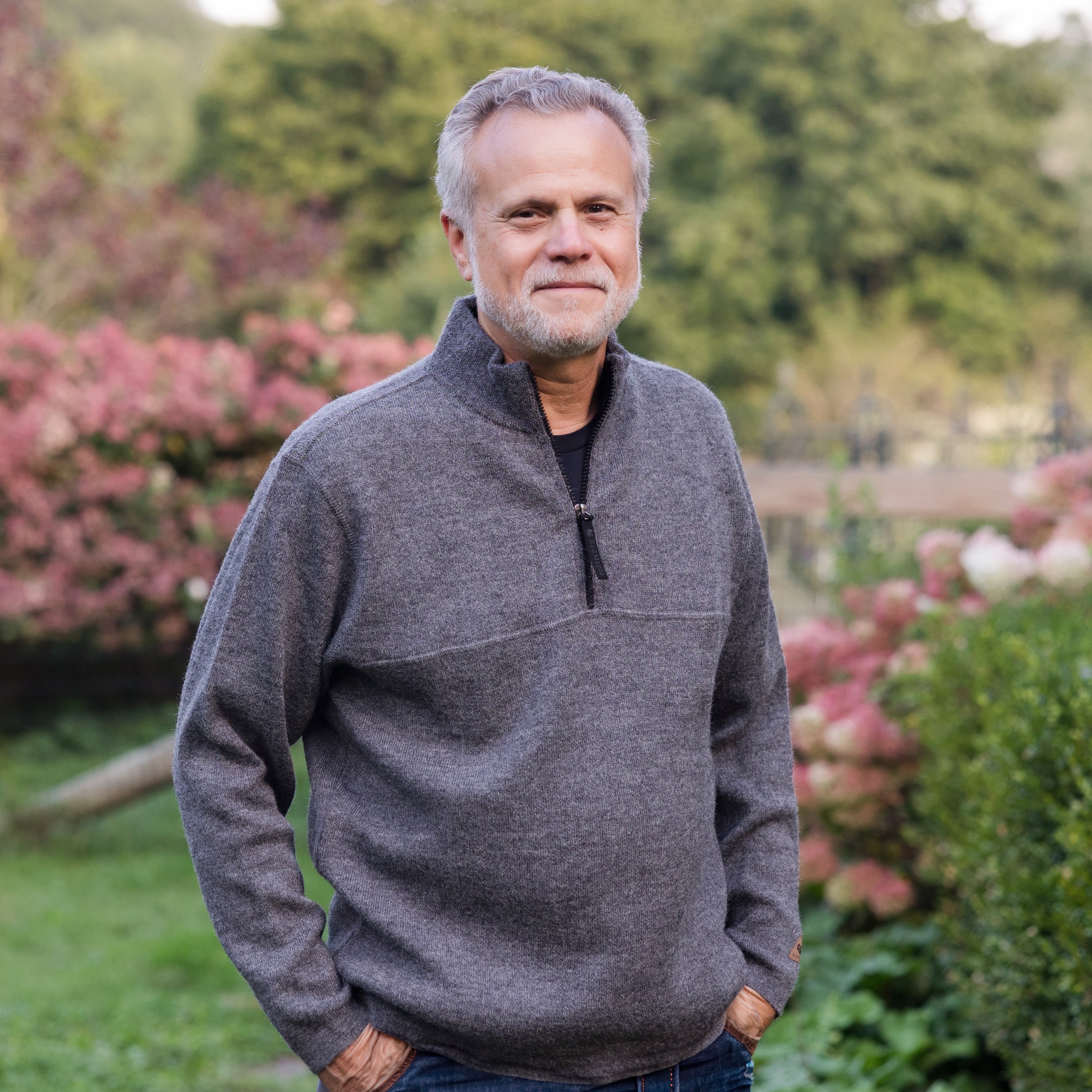 Men’s Bucksport Half-Zip Alpaca Sweater