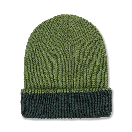 Fluff Thick Reversible Double Knit Baby Alpaca Beanie