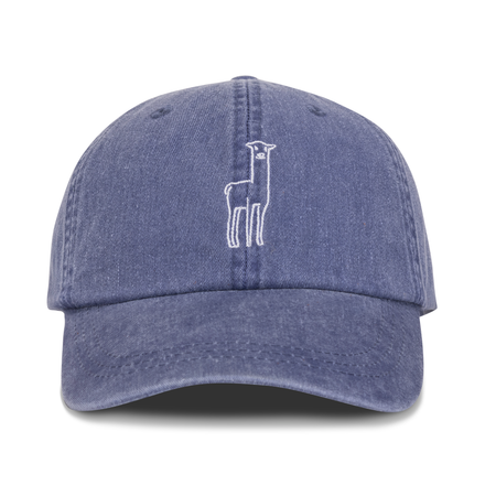 Fluff Alpaca Embroidered Logo Baseball Hats