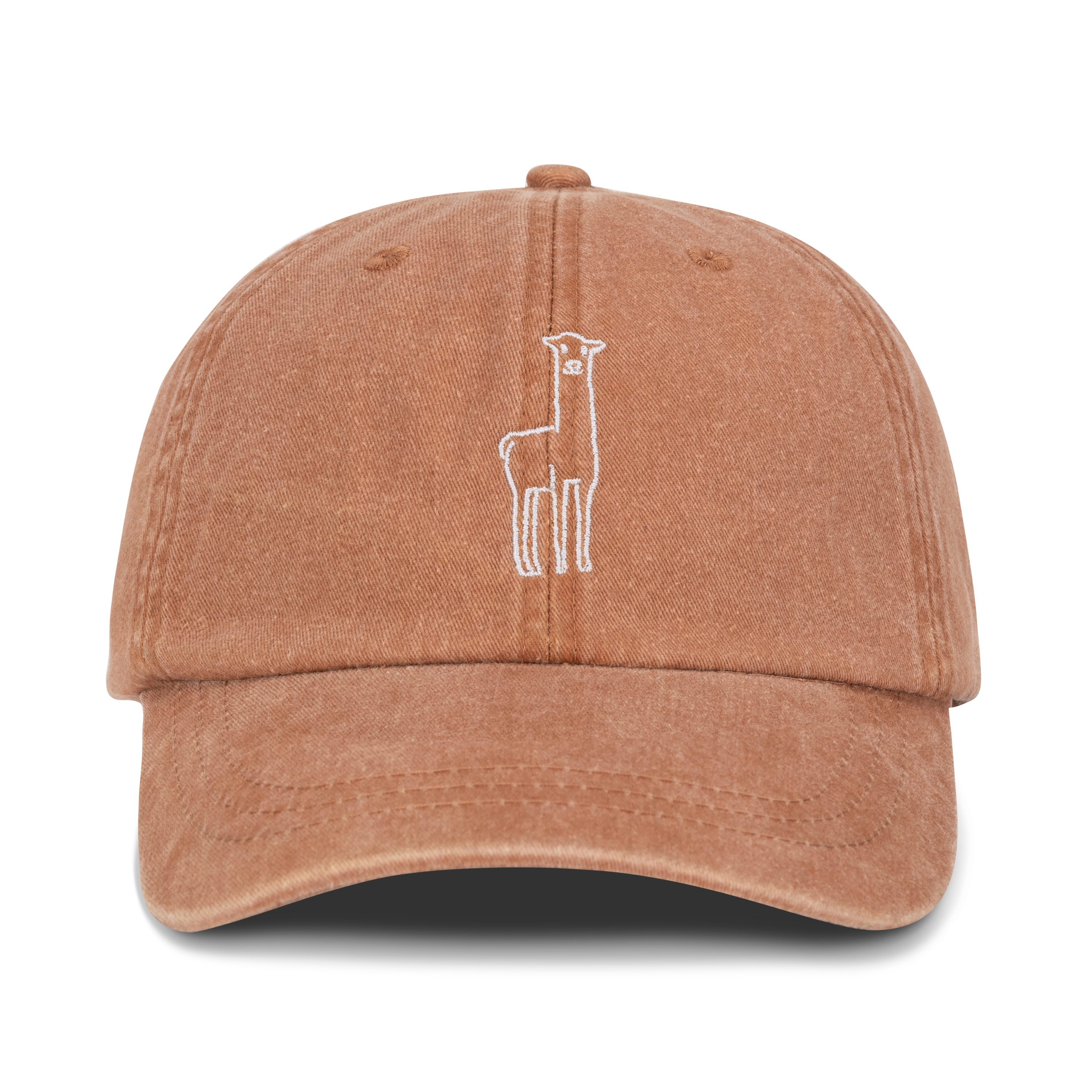 Fluff Embroidered Alpaca Logo Baseball Hat