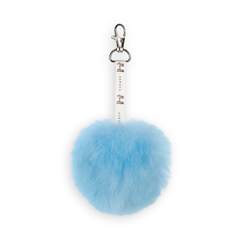 Fluffball Alpaca Fur PomPom Keychain