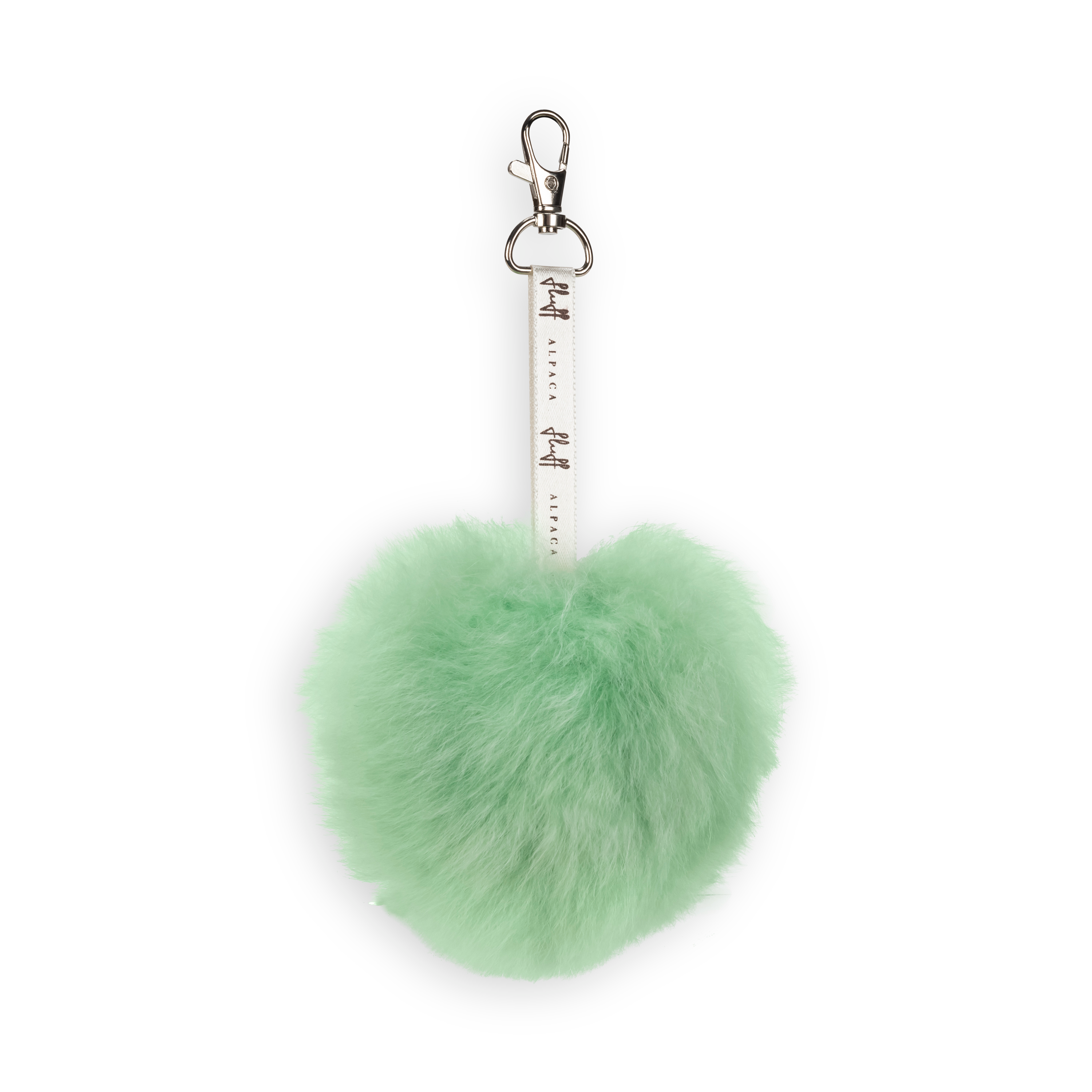 Fluffball Alpaca Fur PomPom Keychain