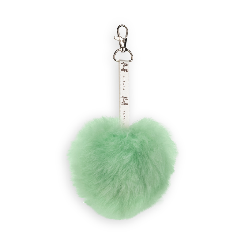 Fluffball Alpaca Fur PomPom Keychain
