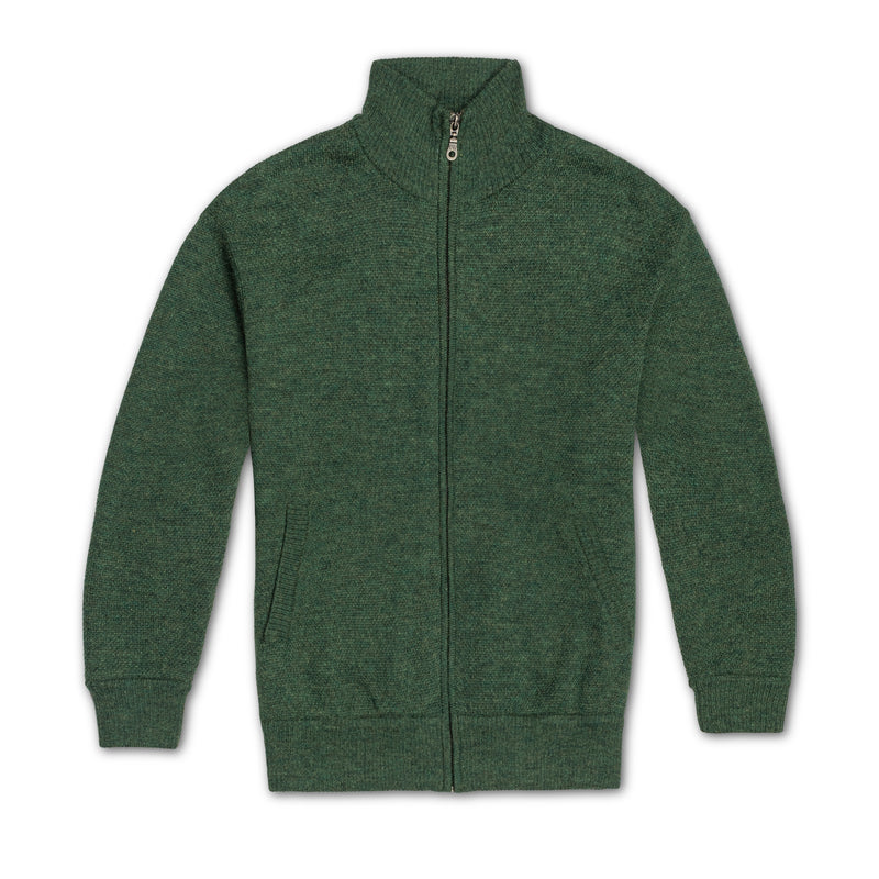 Men's Heavyweight Full-Zip Alpaca Jacket