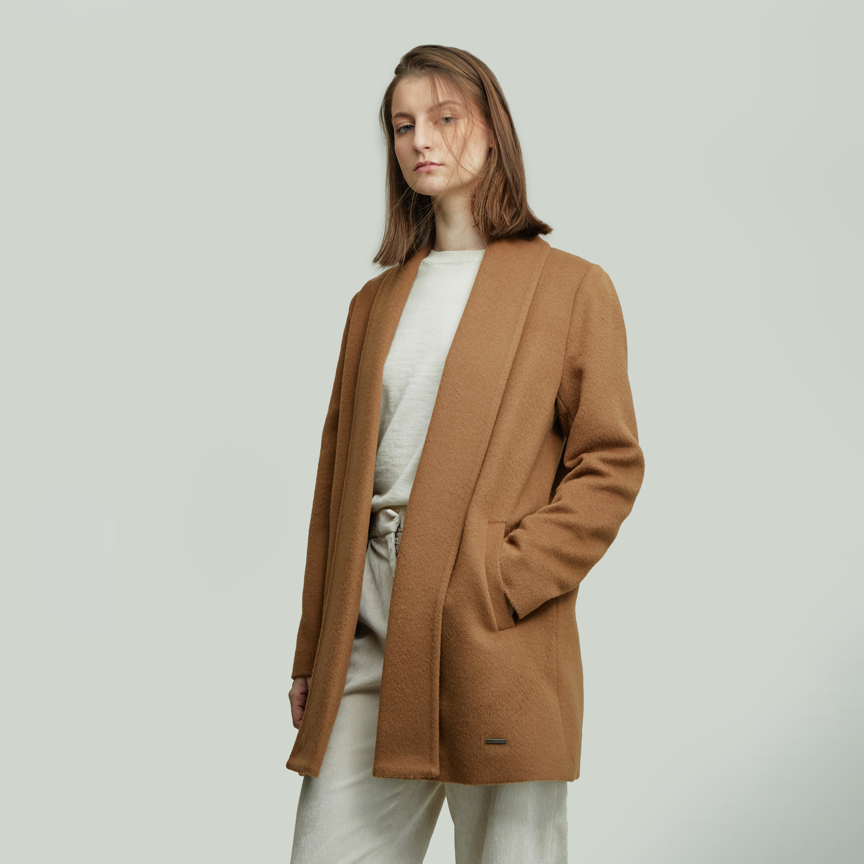 Kuna Short Swing Alpaca Coat | Fluff Alpaca