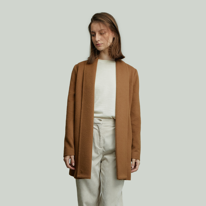 Kuna Alpaca Short Swing Coat