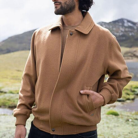 Kuna Royal Alpaca Bomber Jacket