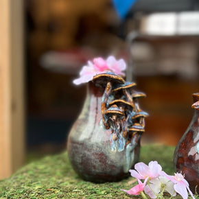 Earthbound Ceramics Mushroom Vases