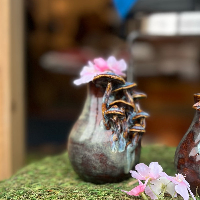 Earthbound Ceramics Mushroom Vases