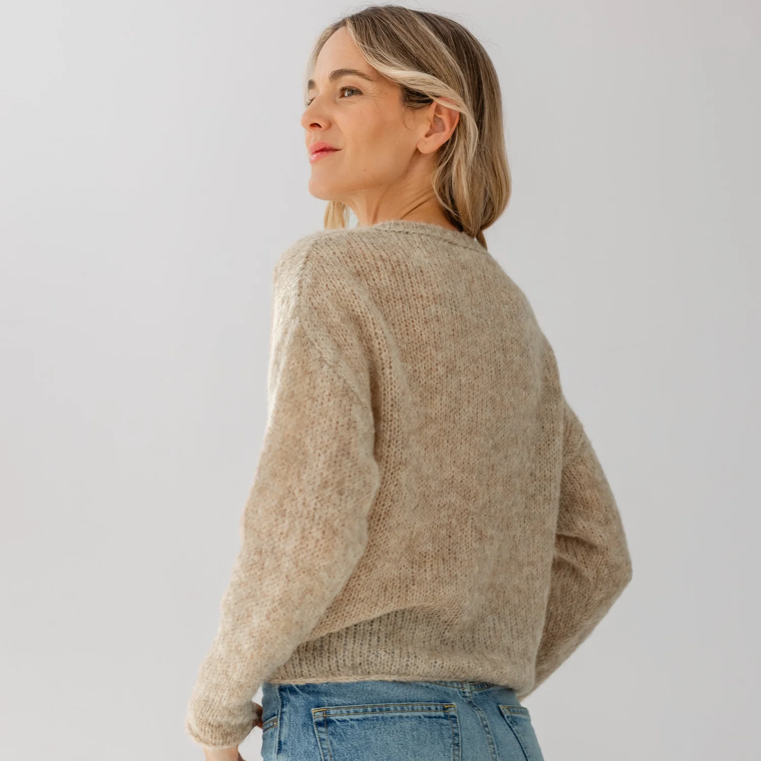 Michele & Hoven Aster Cardigan | Baby Alpaca Cardigan | Fluff Alpaca