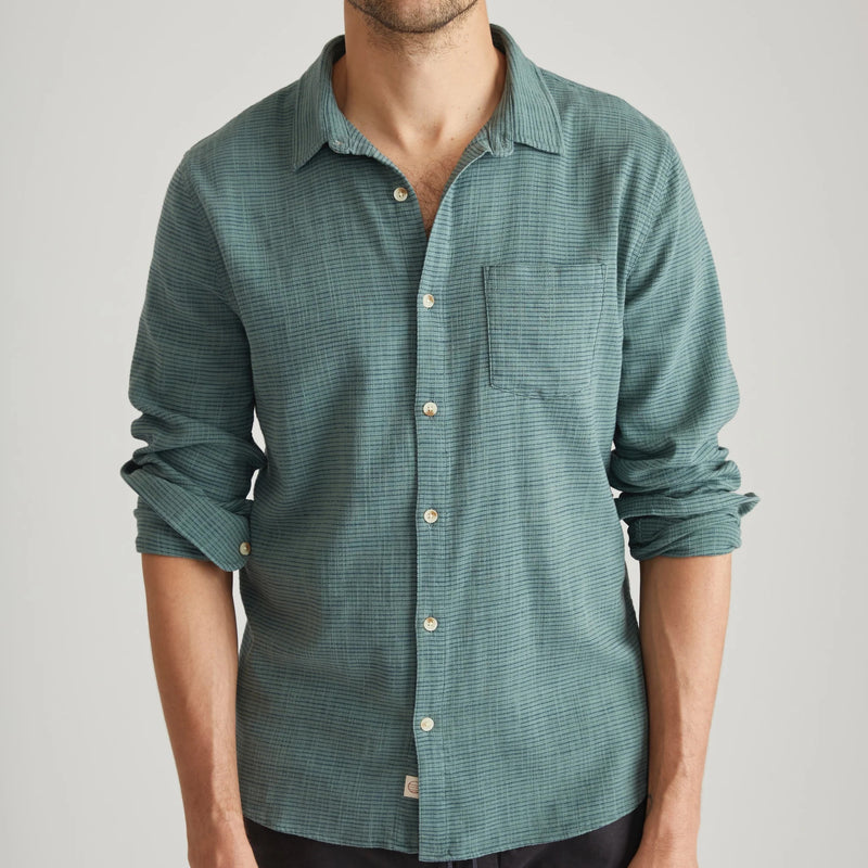 Marine Layer Long Sleeved Classic Stretch Selvage Shirt