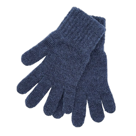 Pair of blue gloves on a white background