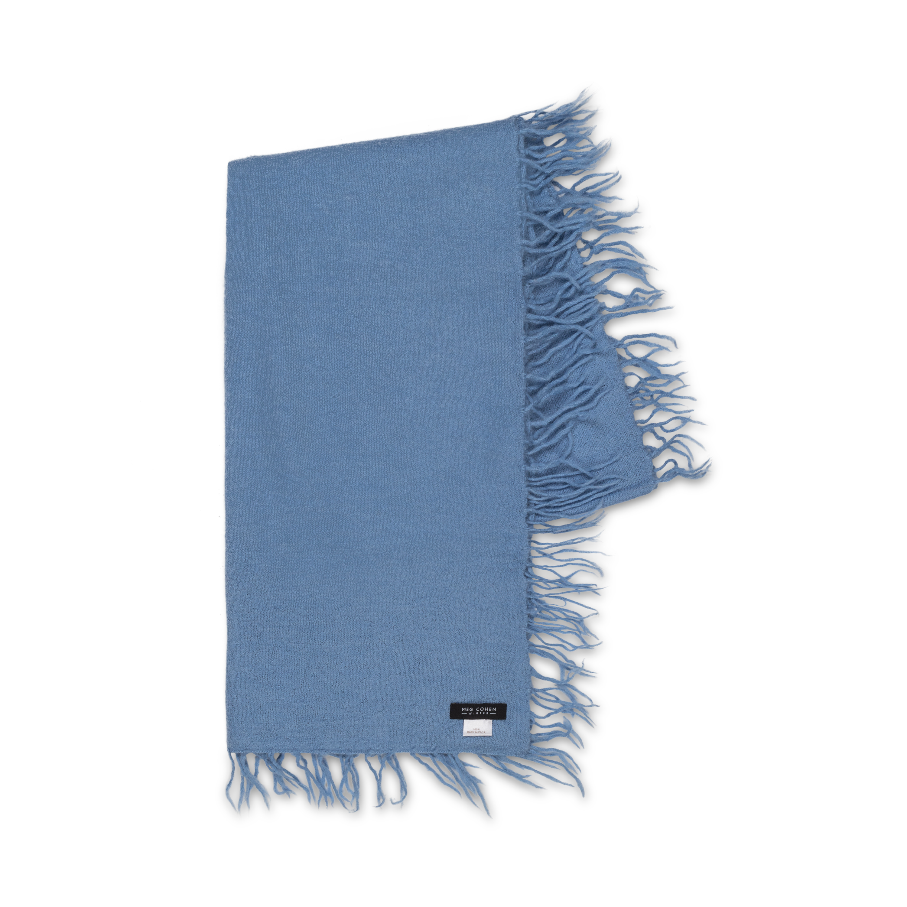 Full Fringe Alpaca and Silk Scarf