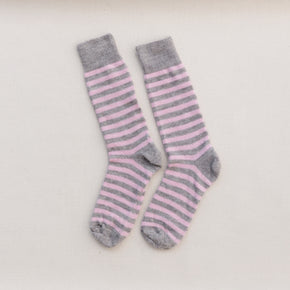 Perilla Striped Everyday Alpaca Socks