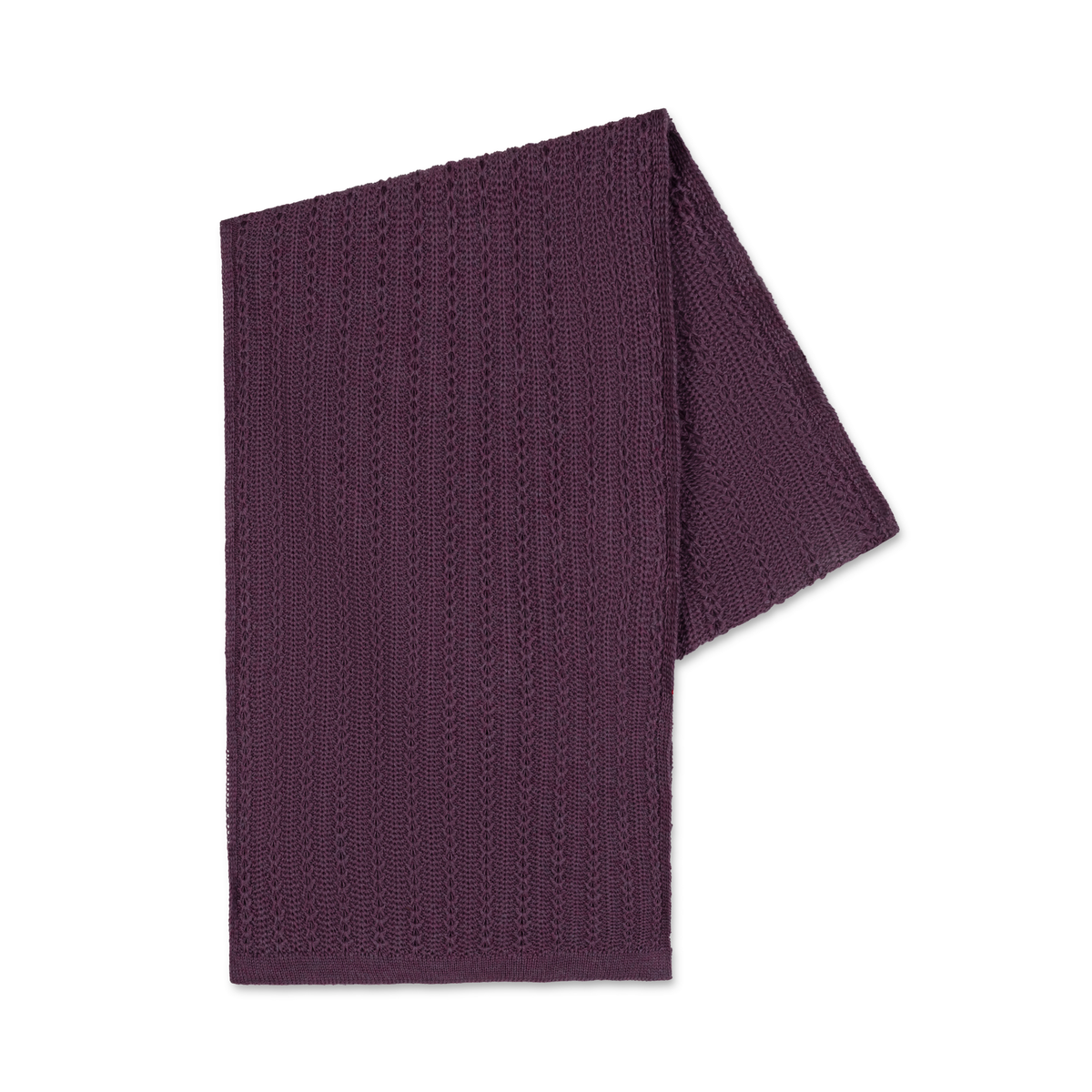 Handmade Tuck Lace Stripe Alpaca Scarf