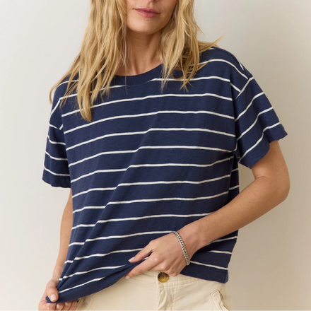 Marine Layer Sadie Vintage Slub Crop Tee