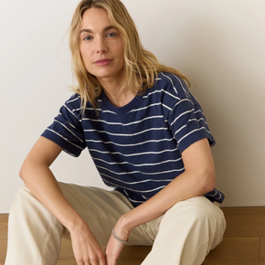 Marine Layer Sadie Vintage Slub Crop Tee