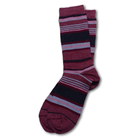Striped Crew Bamboo Alpaca Socks