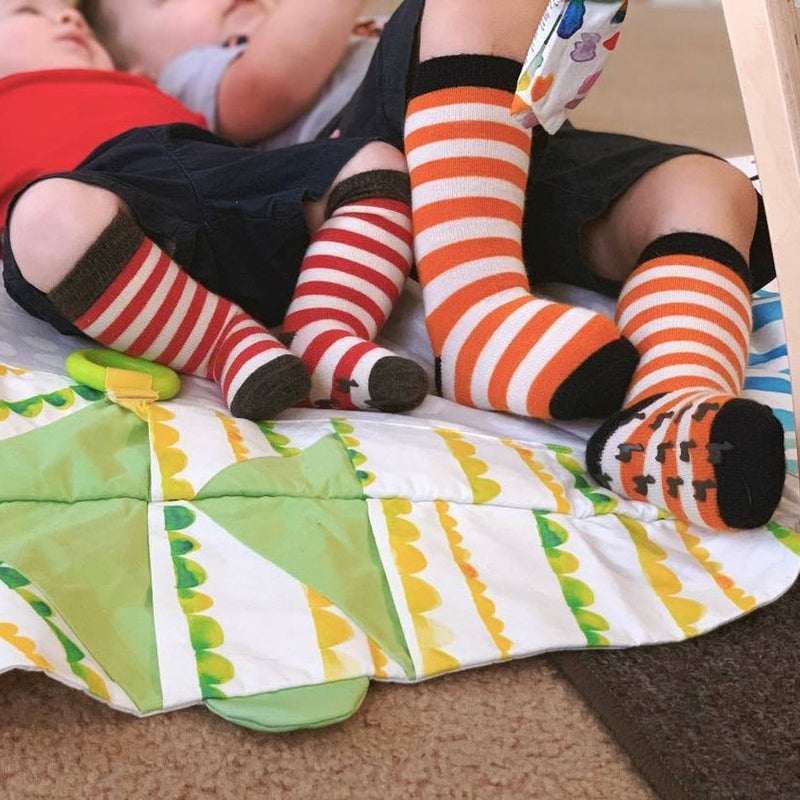 Striped Toddler Non-Skid  Socks