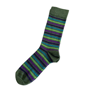 Summer Stripe Bamboo Alpaca Socks