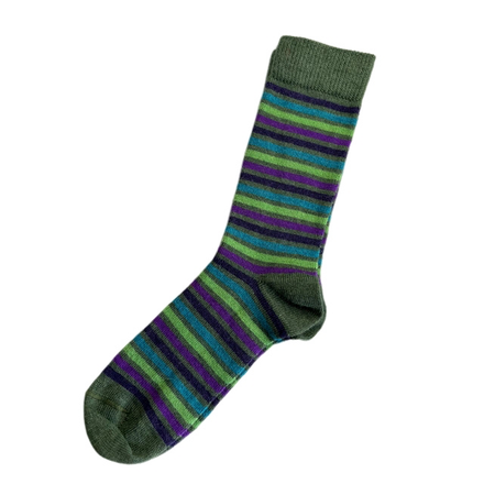 Summer Stripe Bamboo Alpaca Socks