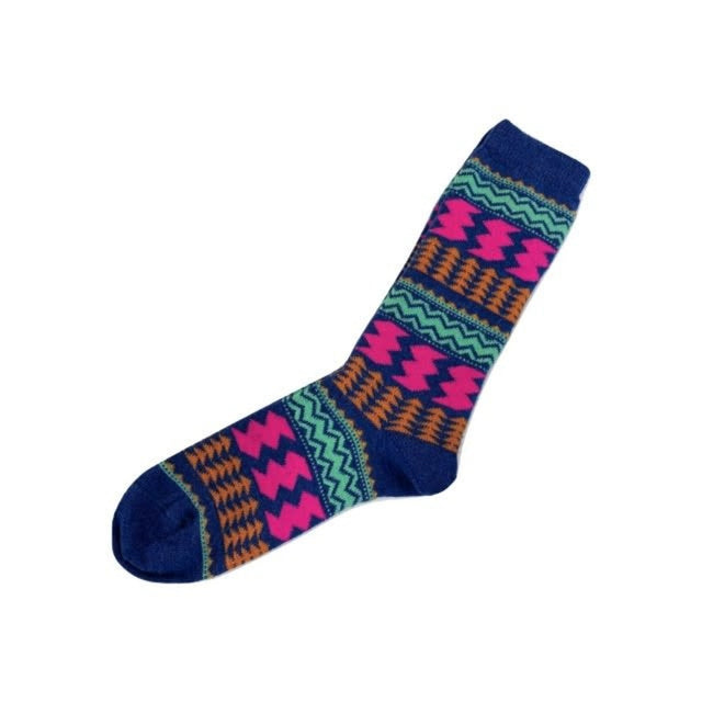 Tey-Art Zany Stripe Alpaca Socks