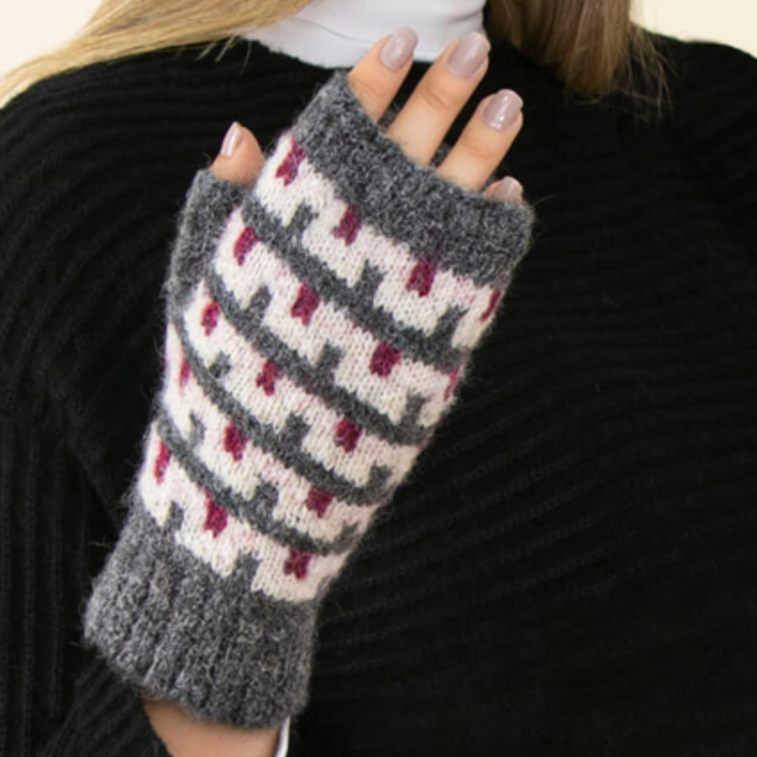 Utah Brushed Alpaca Fingerless Gloves