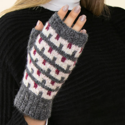 Utah Brushed Fingerless Alpaca Gloves