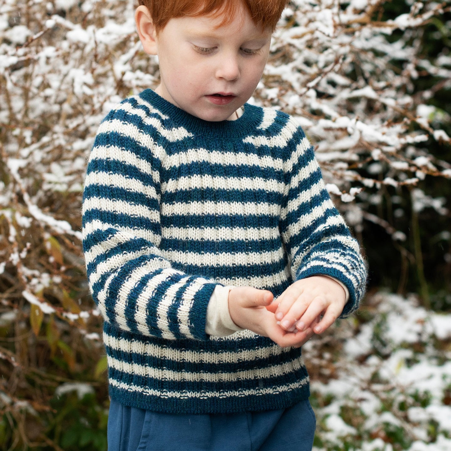 Serendipity Kid's Stripe Sweater – Fluff Alpaca