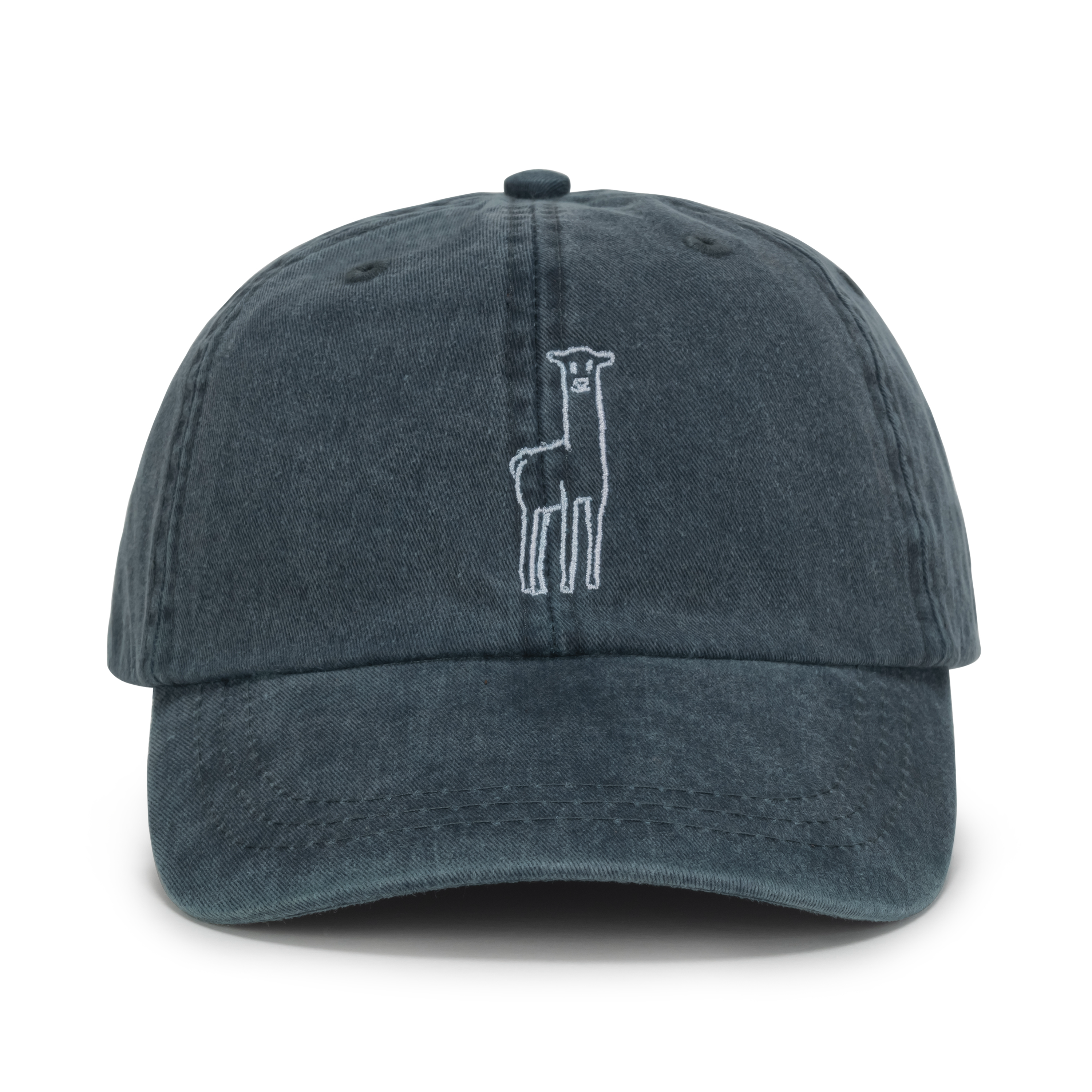 Fluff Embroidered Alpaca Logo Baseball Hat