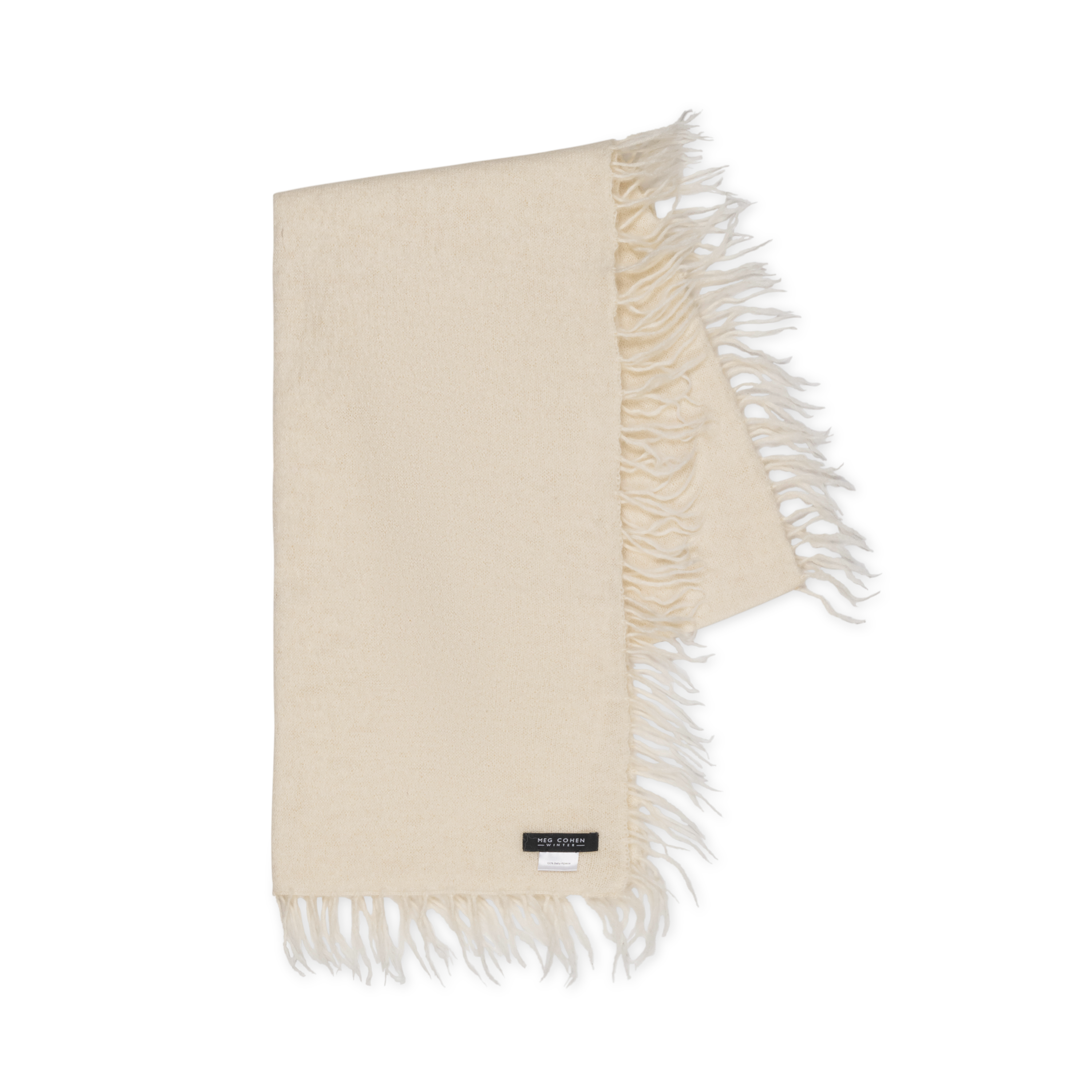 Full Fringe Alpaca and Silk Scarf