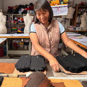 Felted Alpaca Gloves